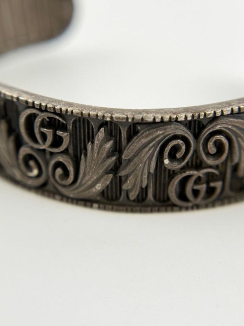 Gucci GG Marmont Bangle Bracelet Silver Vintage Ji Su Hboc - Picture 4 of 16